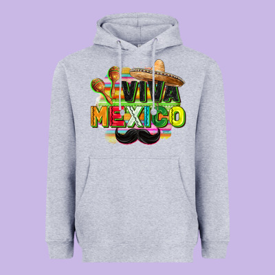 Viva Mexico Heavyweight Hoodie Designed By Fadigitalartstudio