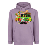 Lavender Viva Mexico Heavyweight Hoodie - FaDigitalArtStudio