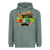 Sage Viva Mexico Heavyweight Hoodie - FaDigitalArtStudio