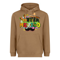 Toasted Coconut Viva Mexico Heavyweight Hoodie - FaDigitalArtStudio