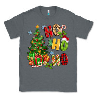 Charcoal Heather ho ho ho christmas Classic Tee - MaliasSmallBusiness