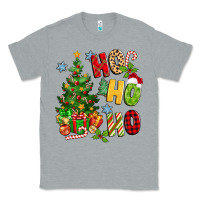 Heather Grey ho ho ho christmas Classic Tee - MaliasSmallBusiness