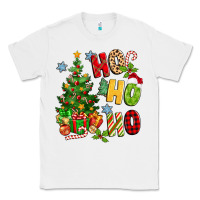 White ho ho ho christmas Classic Tee - MaliasSmallBusiness