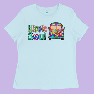 Hippie Soul Caravan Ladies Tee Designed By Barkaloodesign
