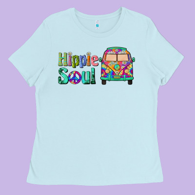 Hippie Soul Caravan Ladies Tee Designed By Barkaloodesign