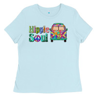 Baby Blue hippie soul caravan Ladies Tee - BarkalooDesign