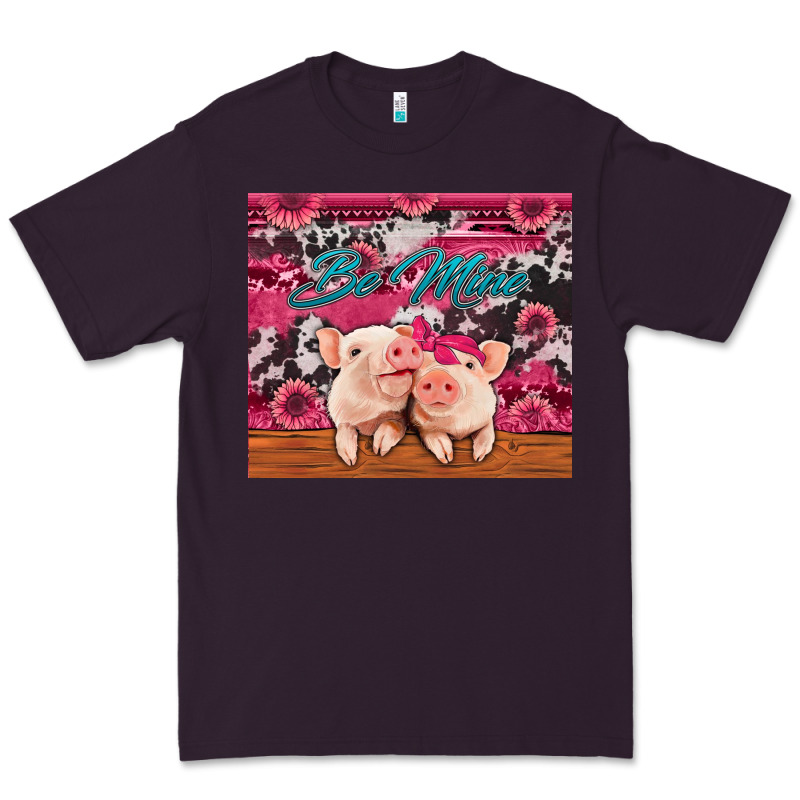 Be Mine Valentine's Day Pigs Premium Tee by Jasminsmagicworld | Teevron