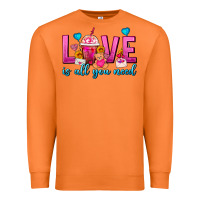 Carrot Love Is All You Need Valentines Day Frappe Coffee Premium Sweatshirt - FaDigitalArtStudio