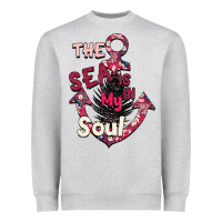 Heather Grey Summer decor The sea is in my Soul Heavyweight Sweatshirt - Bettercallsaul