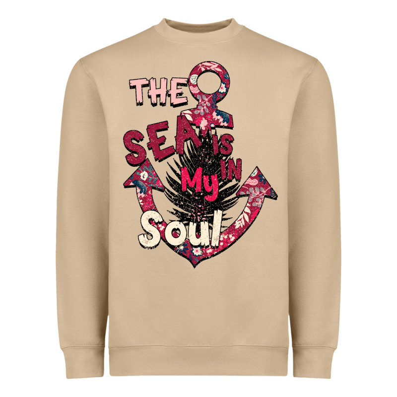 Summer Decor The Sea Is In My Soul Heavyweight Sweatshirt by Bettercallsaul | Teevron