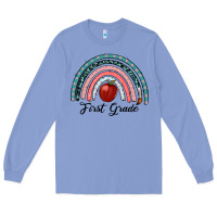 Colony Blue first grade rainbow Long Sleeve Tee - RanaPortraitStore