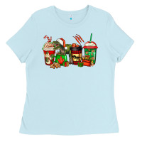 Baby Blue trex coffee cups Ladies Tee - Jasminsmagicworld