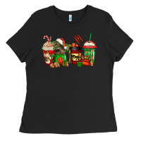 Black trex coffee cups Ladies Tee - Jasminsmagicworld