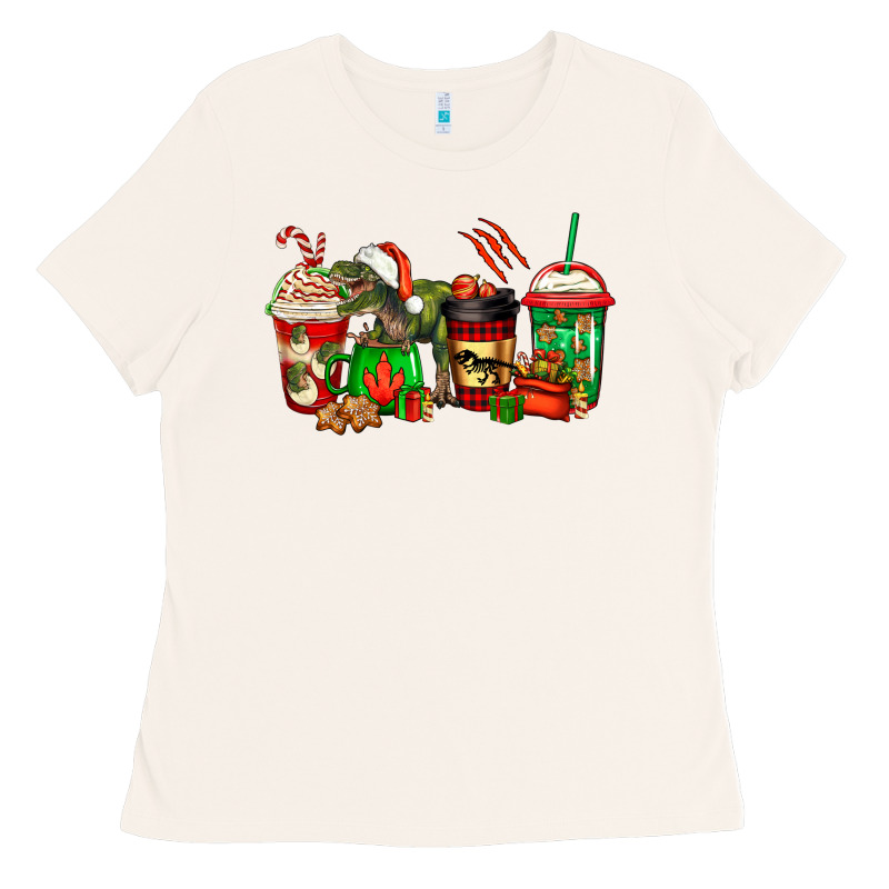 Trex Coffee Cups Ladies Tee by Jasminsmagicworld | Teevron
