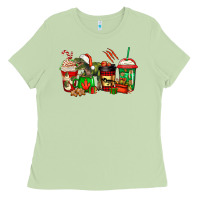 Matcha trex coffee cups Ladies Tee - Jasminsmagicworld