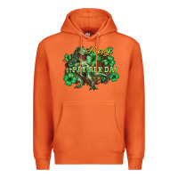 Carrot Happy St. Patrick's Day T-Rex Premium Hoodie - HowdyJamesFarm