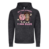 Vintage Black but first cafecito y pan dulce Vintage Hoodie - MaliasSmallBusiness
