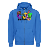 True Royal cajun to the core mardi gras Zipper Hoodie - CowGirlArtShop