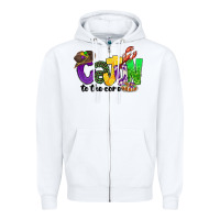 White cajun to the core mardi gras Zipper Hoodie - CowGirlArtShop