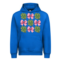 Cobalt clover bow Urban Hoodie - CowhideDigitalArt