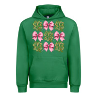 Emerald clover bow Urban Hoodie - CowhideDigitalArt