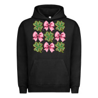 Pigment Black clover bow Urban Hoodie - CowhideDigitalArt