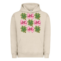 Pigment French Oak clover bow Urban Hoodie - CowhideDigitalArt