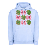 Pigment Grape Ice clover bow Urban Hoodie - CowhideDigitalArt
