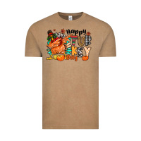 Vintage Coffee happy turkey day Vintage Tee - MaliasSmallBusiness