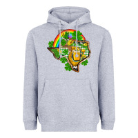 Heather Grey Texas St. Patrick's Day Heavyweight Hoodie - OliviaCreatesArt