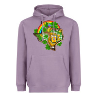 Lavender Texas St. Patrick's Day Heavyweight Hoodie - OliviaCreatesArt