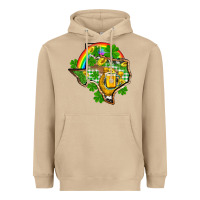 Mushroom Texas St. Patrick's Day Heavyweight Hoodie - OliviaCreatesArt