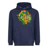 Navy Texas St. Patrick's Day Heavyweight Hoodie - OliviaCreatesArt