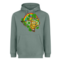 Sage Texas St. Patrick's Day Heavyweight Hoodie - OliviaCreatesArt