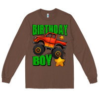 Chestnut birthday boy monster truck Long Sleeve Tee - Jasminsmagicworld