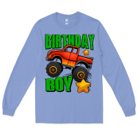 Colony Blue birthday boy monster truck Long Sleeve Tee - Jasminsmagicworld