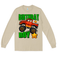 Mushroom birthday boy monster truck Long Sleeve Tee - Jasminsmagicworld