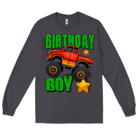 Smoke birthday boy monster truck Long Sleeve Tee - Jasminsmagicworld