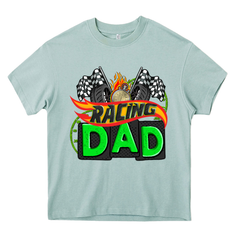 Racing Dad With Racing  Equipment Heavy Core Tee by AdoDesignShop | Teevron