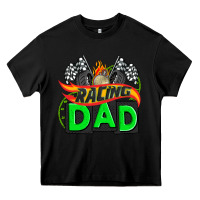 Black racing dad with racing  equipment Heavy Core Tee - AdoDesignShop