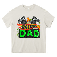 Cream racing dad with racing  equipment Heavy Core Tee - AdoDesignShop