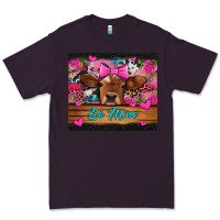 Plum be mine valentine's day cow Premium Tee - Jasminsmagicworld