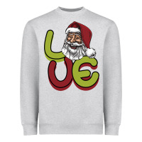Heather Grey Love Christmas Heavyweight Sweatshirt - Bettercallsaul