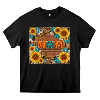 Black sunflower gemstone and mom with cowhide Heavy Core Tee - Artiststas