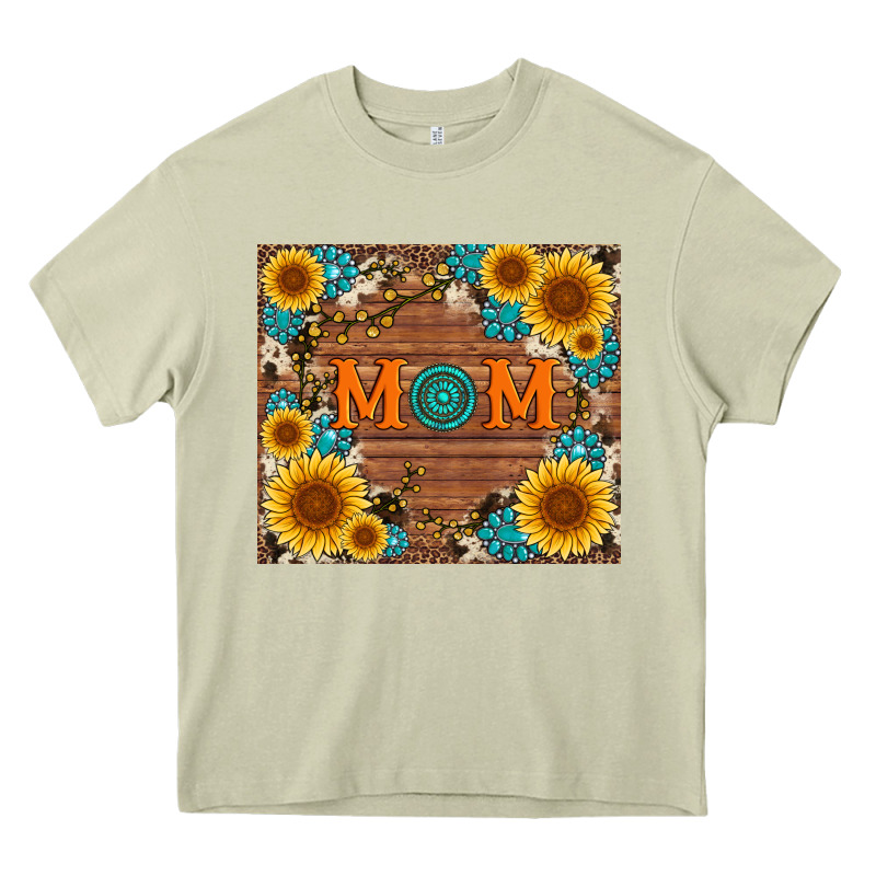 Sunflower Gemstone And Mom With Cowhide Heavy Core Tee by Artiststas | Teevron