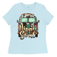 Baby Blue hippie soul caravan Ladies Tee - BarkalooDesign