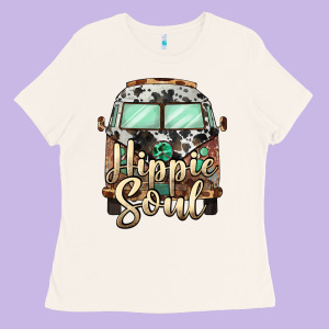 Hippie Soul Caravan Ladies Tee Designed By Barkaloodesign