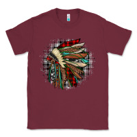 Burgundy indian headdress Classic Tee - JahusDesignShop