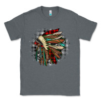 Charcoal Heather indian headdress Classic Tee - JahusDesignShop