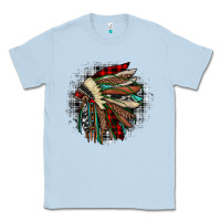Dusty Blue indian headdress Classic Tee - JahusDesignShop